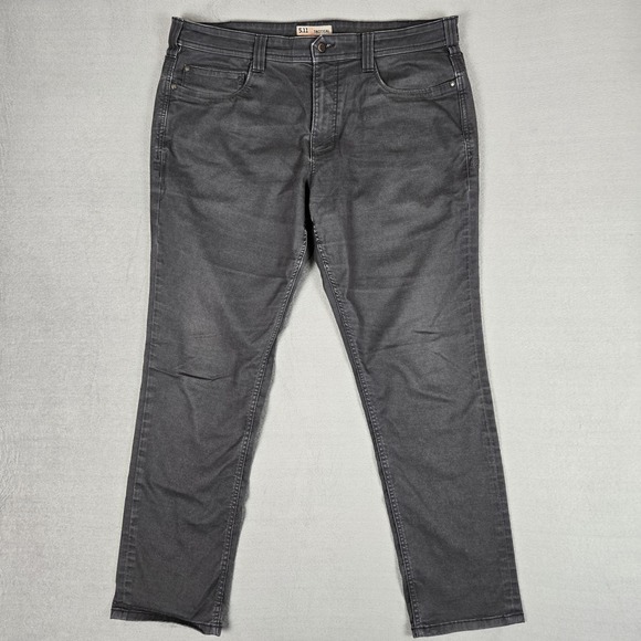 5.11 Tactical Other - 5.11 Tactical Jeans Mens 38x32 Defender-Flex Slim Denim Pants Gray 74464